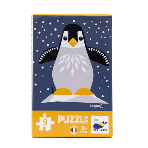 Coq en pâte - Puzzle 9 pièces pingouin - BIICOU