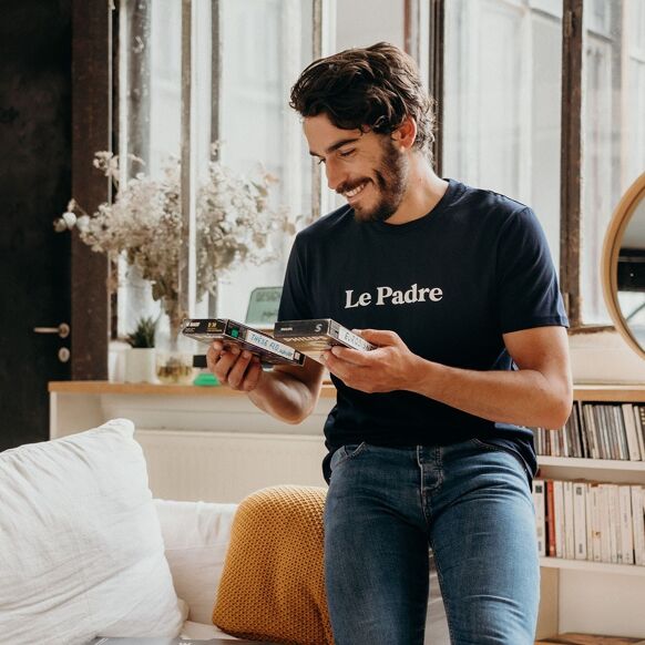 Les Raffineurs - T-Shirt Le Padre - bleu marine