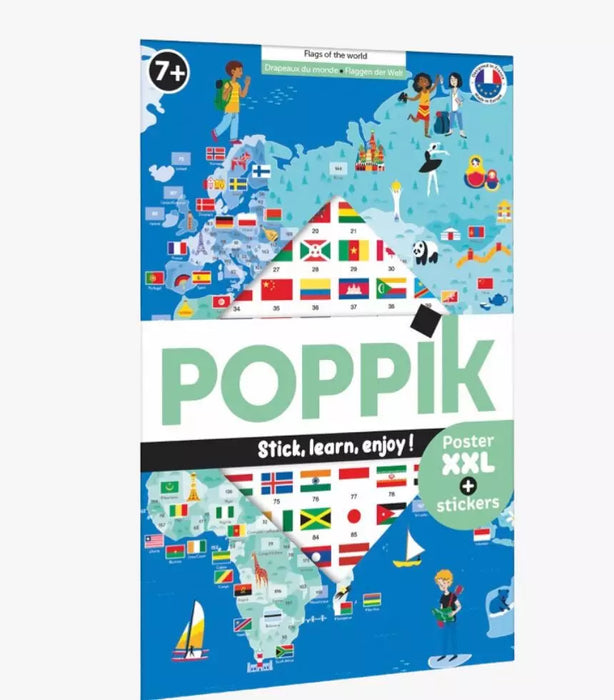 POPPIK - EDUCATIONAL POSTER + 38 STICKERS