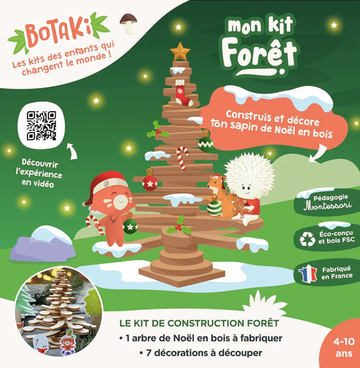 Botaki - Kit forêt | Construis et décore ton sapin de Noël - BIICOU