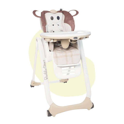 Chicco - Chaise haute Polly 2 Start Monkey - BIICOU