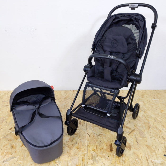 Cybex - Poussette Duo Mios Noire & Nacelle Grise - BIICOU