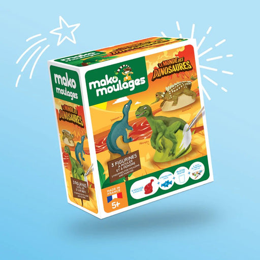 Mako Moulages - 3 moules - Monde des Dinosaures - BIICOU
