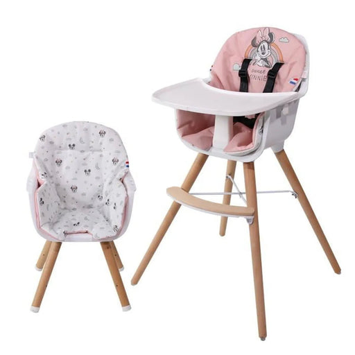 Nania - Chaise Haute Paulette Rose motifs Minnie - BIICOU