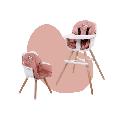 Nania Luna - Chaise Haute Paulette Rose motifs Aristochats - BIICOU