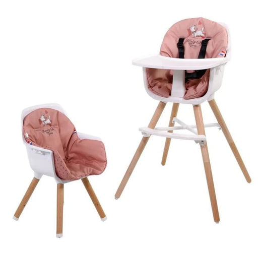 Nania Luna - Chaise Haute Paulette Rose motifs Aristochats - BIICOU