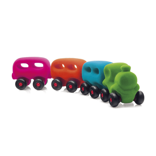 Rubbabu - Train avec 3 wagons magnétiques - BIICOU