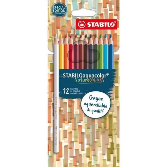 Stabilo - 12 crayons couleurs nature colors - BIICOU