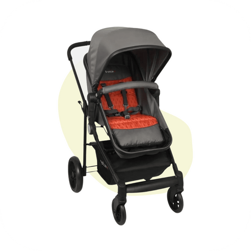 Trottine - Poussette travel Rouge & Grise 3 en 1 - BIICOU