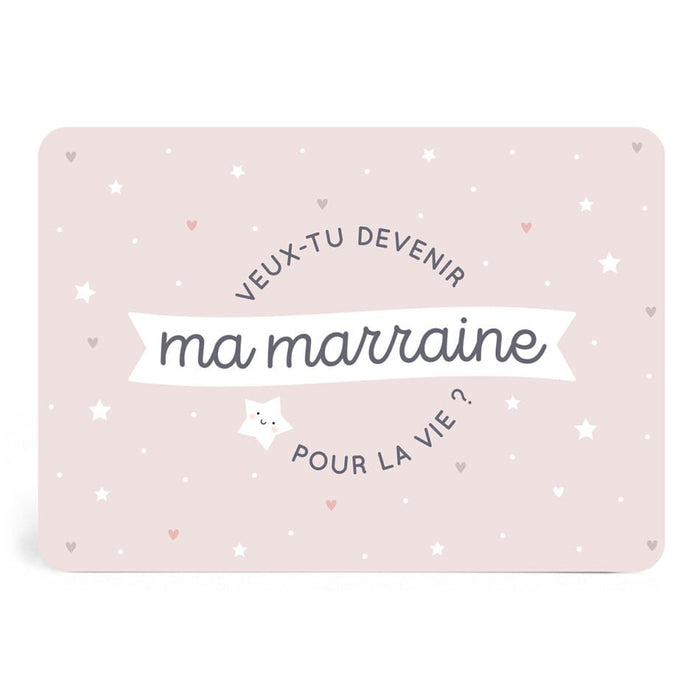 Zü-Boutique - Carte annonce Marraine - BIICOU